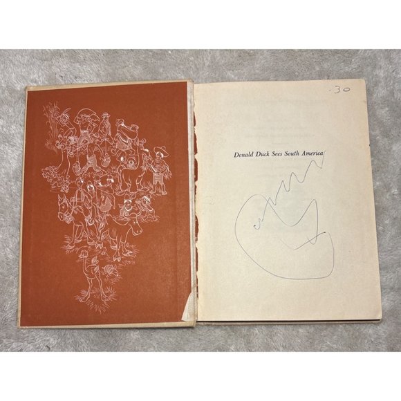Donald Duck Sees South America Walt Disney Palmer 1945 Hardcover Storybook - Picture 3 of 13